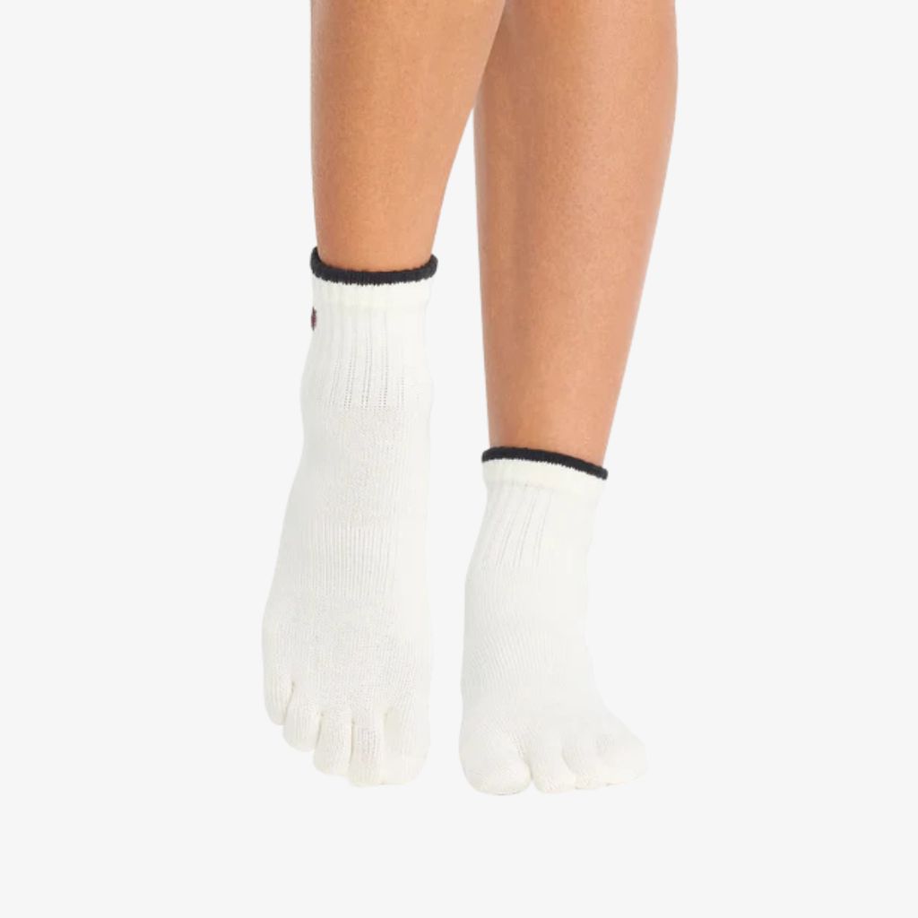 Full Toe Melody Grip Socks - Ivory - Image 2
