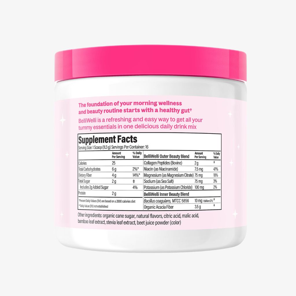 Daily Fiber Powder Tub - Strawberry Lemonade - Image 3