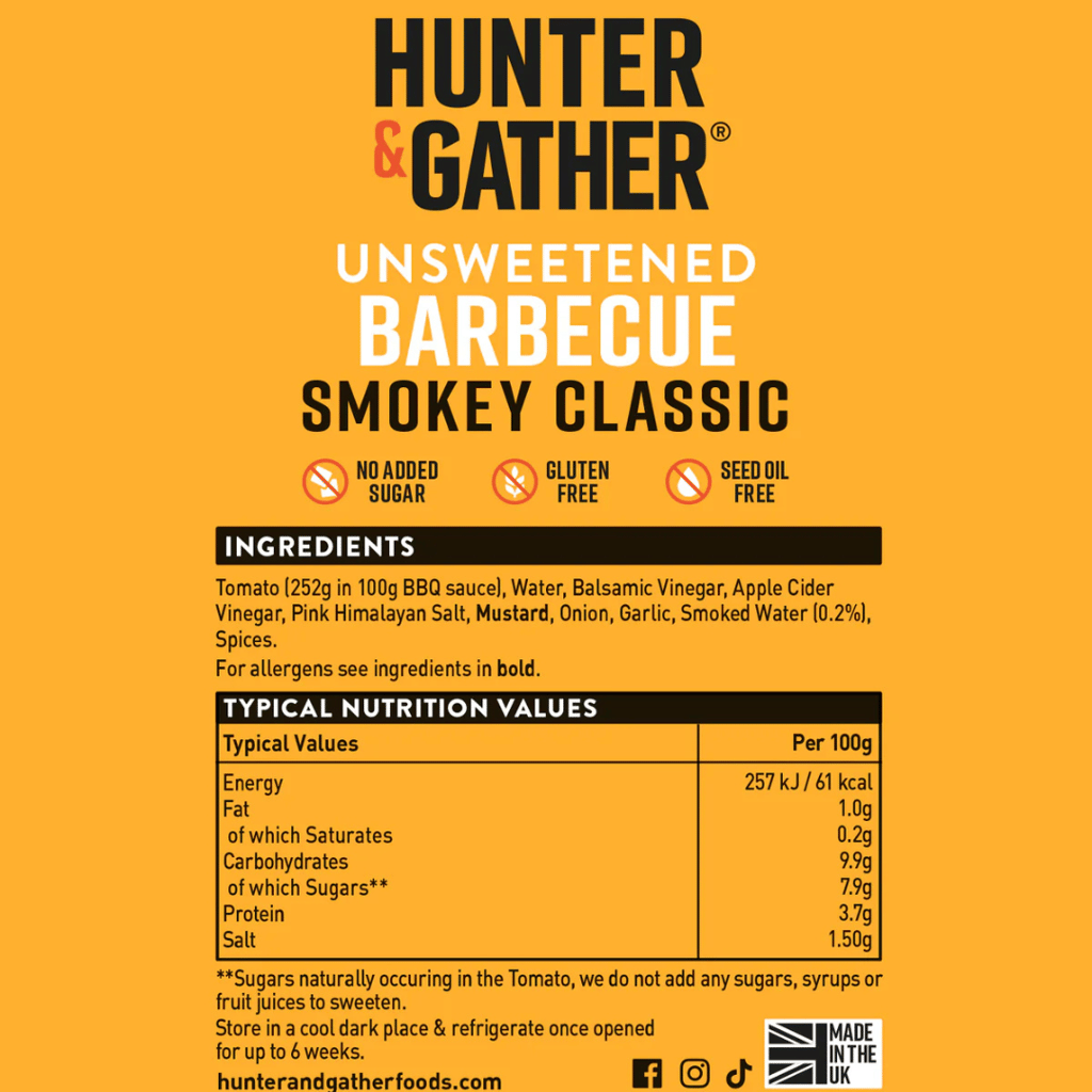 Unsweetened Smokey Barbecue Sauce - Squeezy Bottle - Image 2