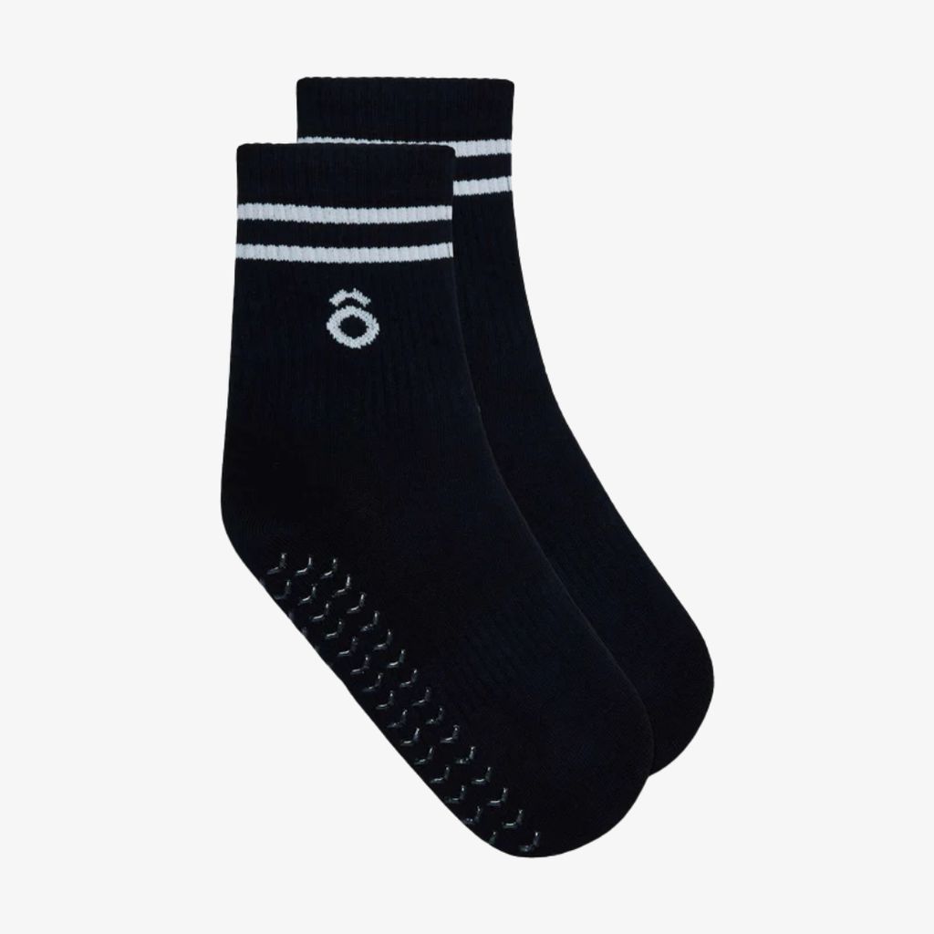 ÔWEAR Crew Sporty Stripes Pilates Grip Socks - Black - Image 2