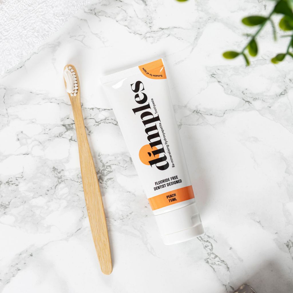 Re-mineralising Hydroxyapatite Toothpaste - Peach - Image 5