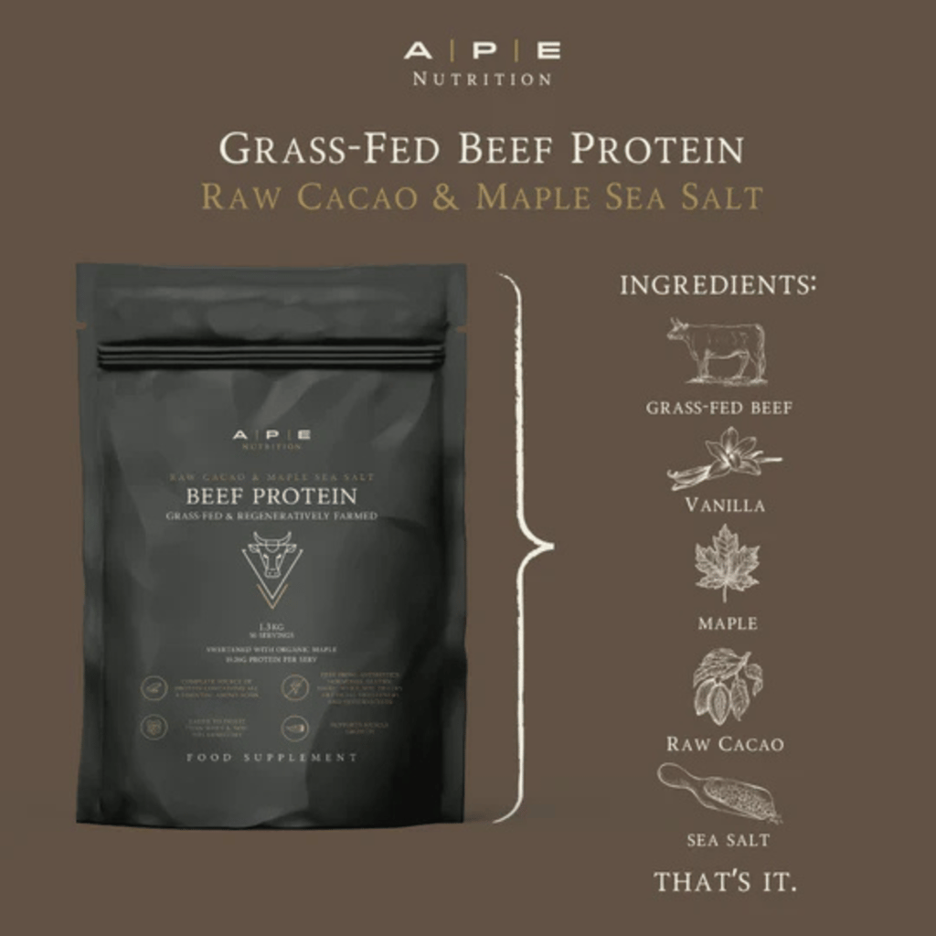 Grass-Fed Beef Protein Raw Cacao & Maple Sea Salt