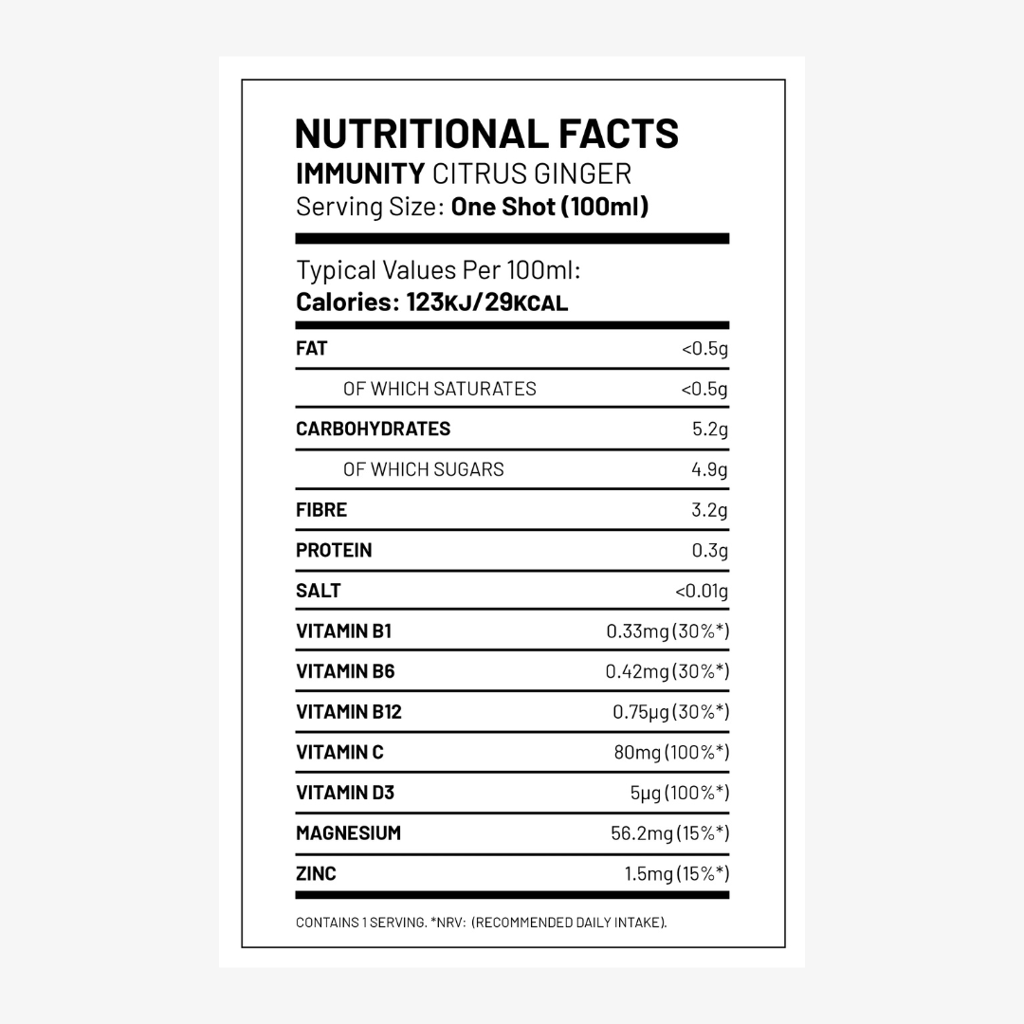 Immunity Shot - Citrus Ginger - 8 pack - Image 2