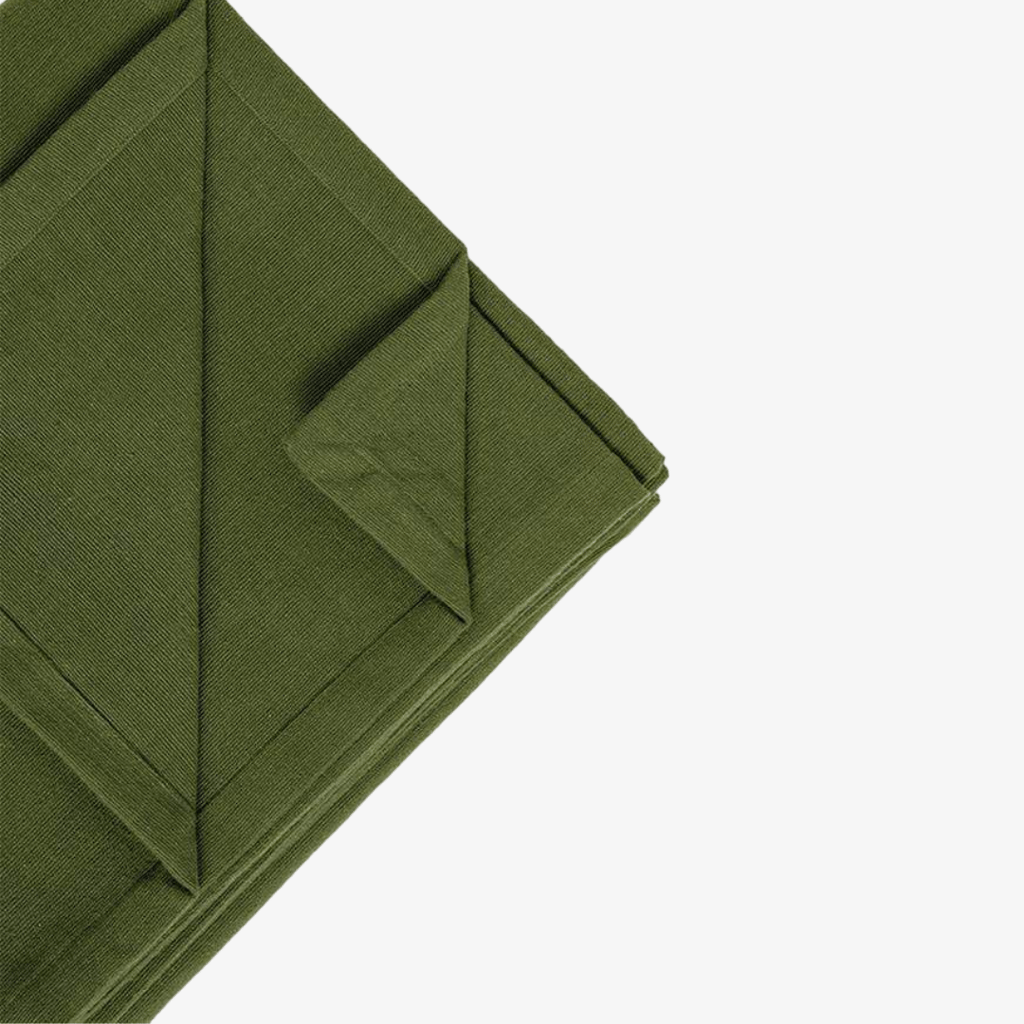 Organic Cotton Yoga Blanket - Green - Image 2