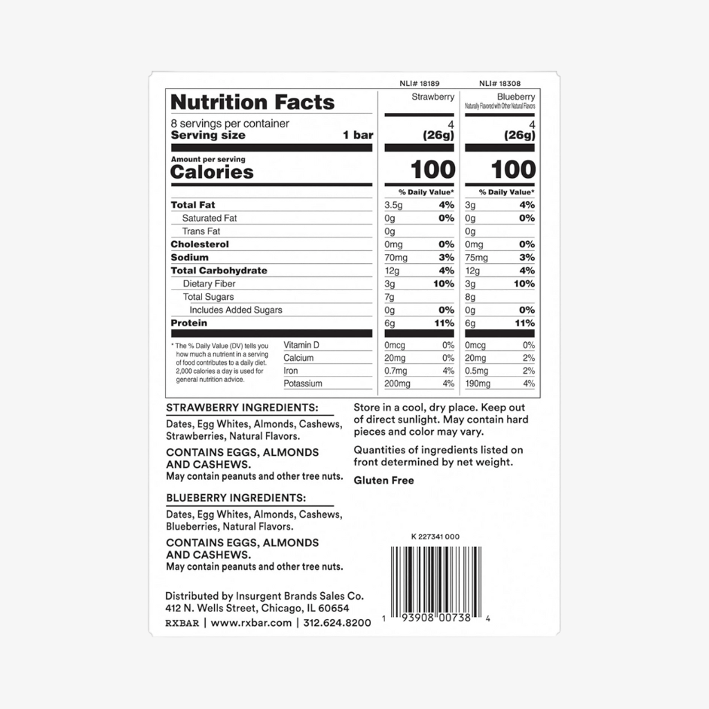 Minis Protein Bars Variety Pack, Strawberry, Blueberry - Image 3