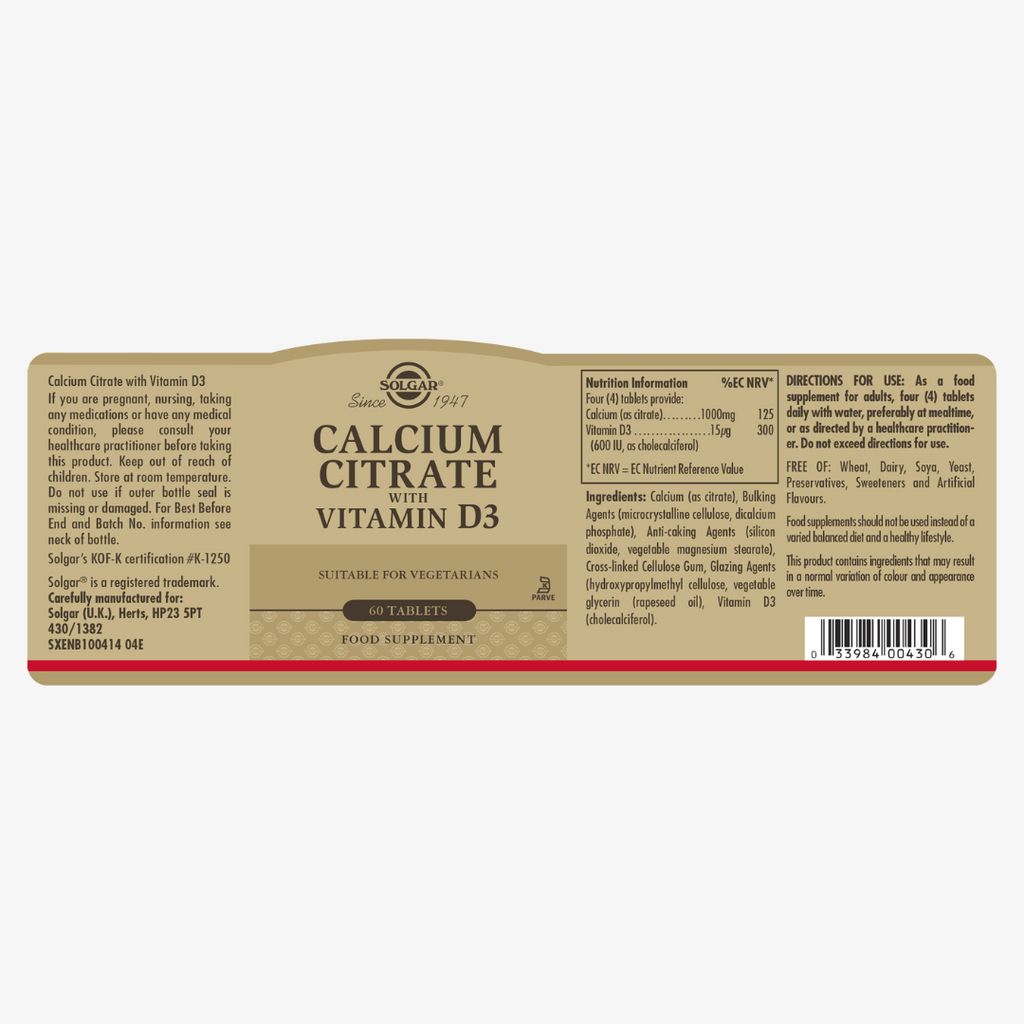 Calcium Citrate With Vitamin D - Image 2