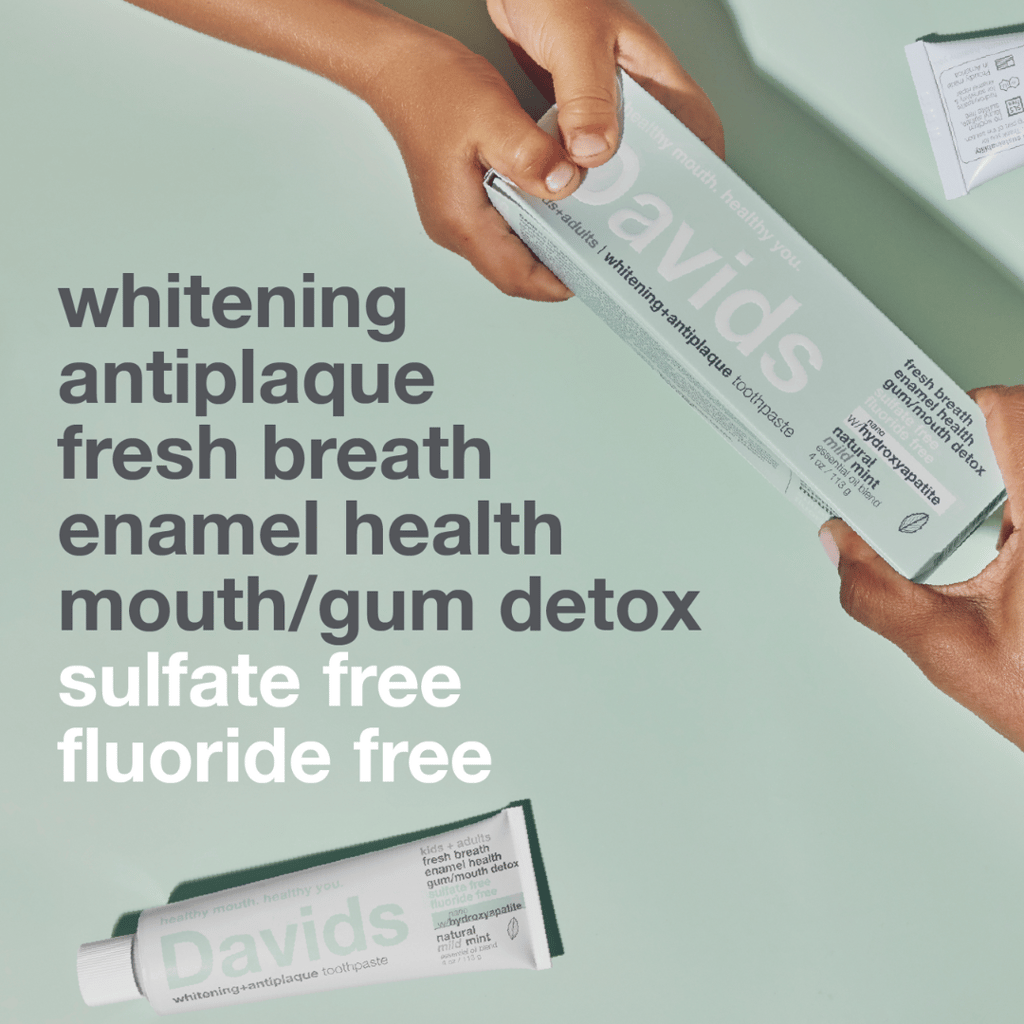 Davids Hydroxi™ kids + adults nano-hydroxyapatite premium toothpaste - mild mint