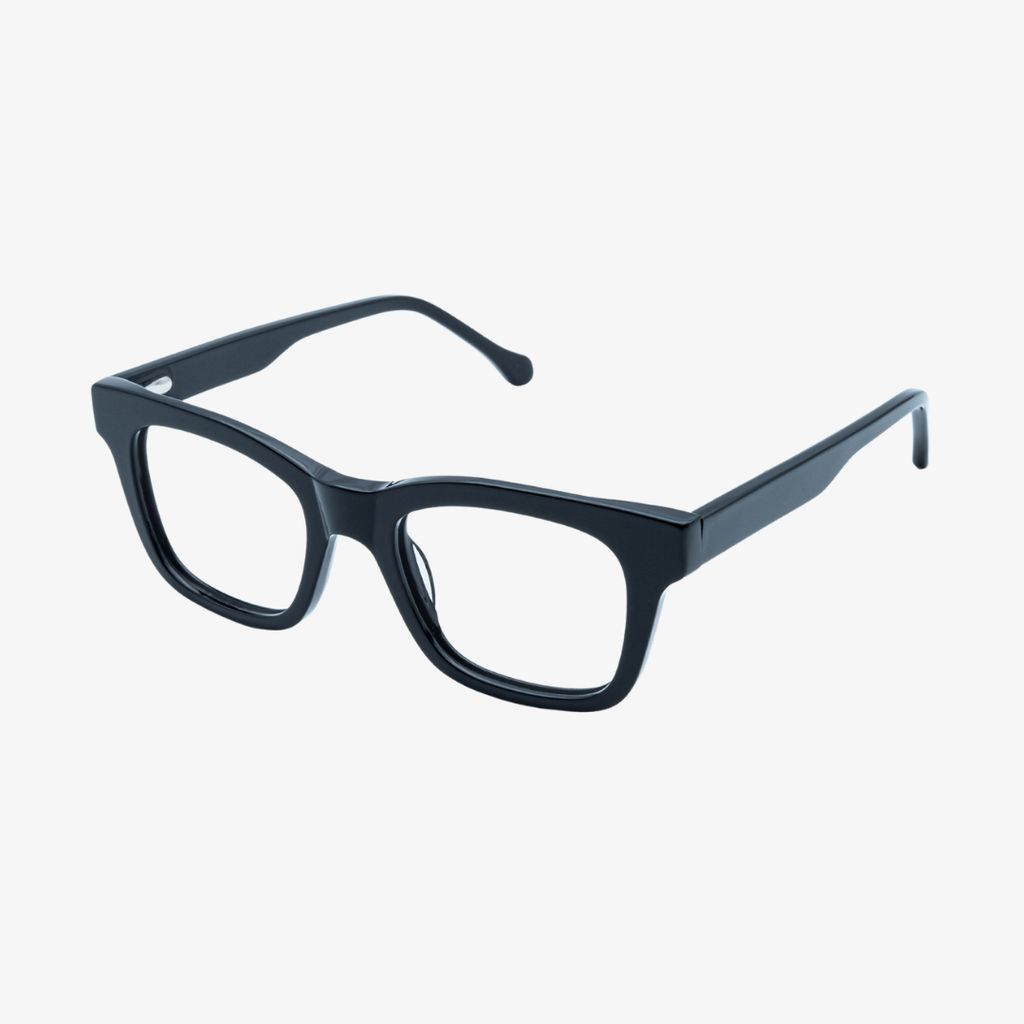 Ellis Blue Light Blocking Glasses (Day) - Black with Clear Lens - Image 2
