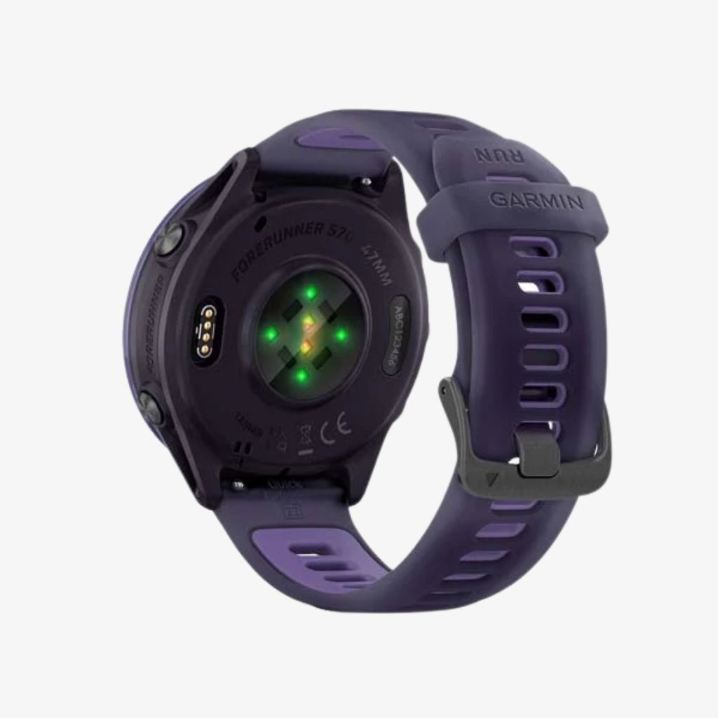 Forerunner® 570 - 47mm - Indigo Aluminium with Translucent Imperial Purple/Indigo Band - Image 5