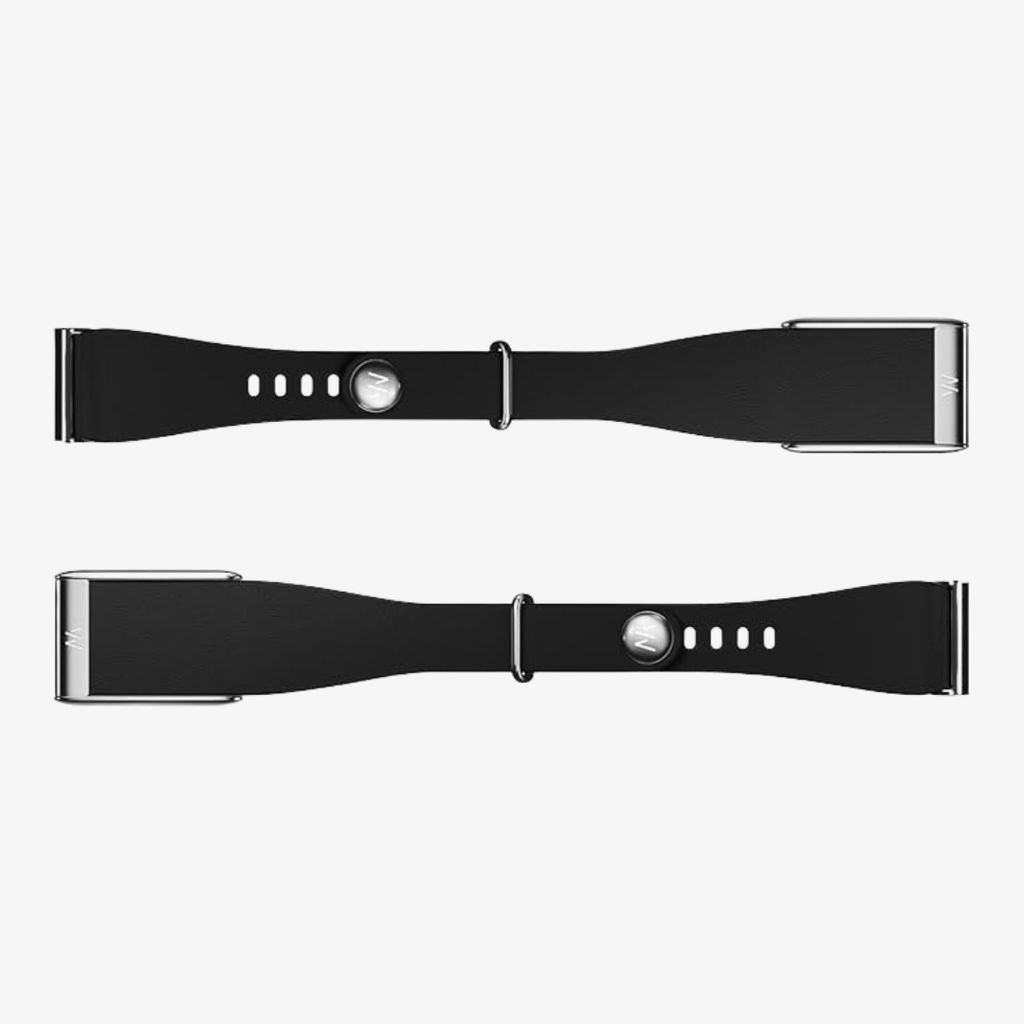 LeatherLuxe Tapered Band -  MG - Black with Titanium