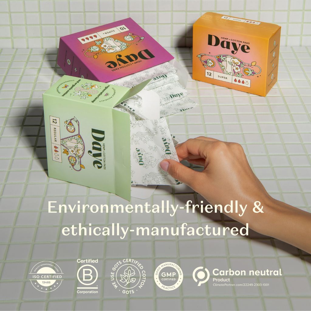 Organic Hemp Blend Sanitary Pads Regular - Image 3