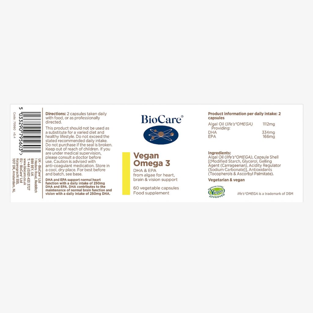 Vegan Omega 3 (Algal DHA & EPA) - Image 2