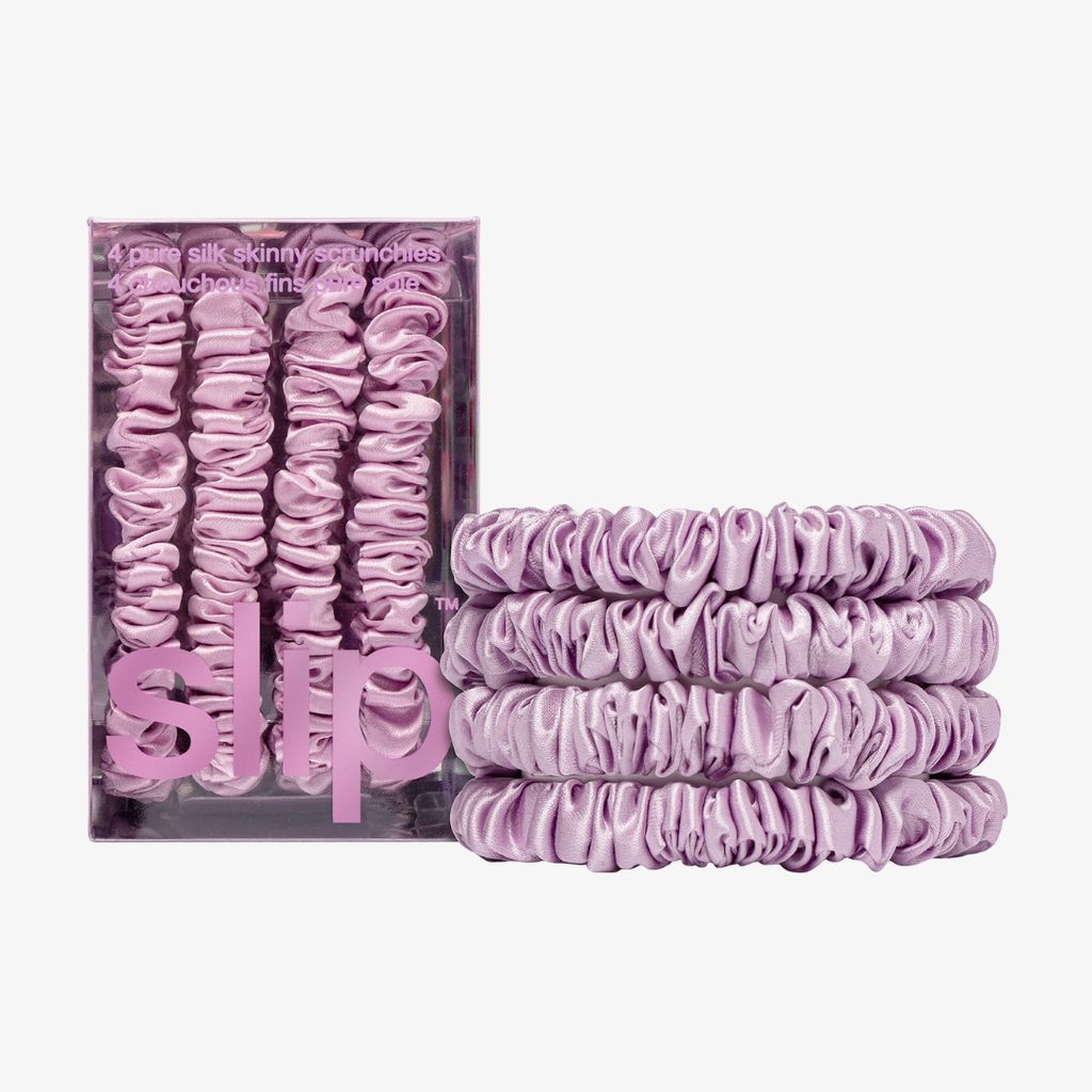 Pure Silk Skinny Scrunchies - Wildflower