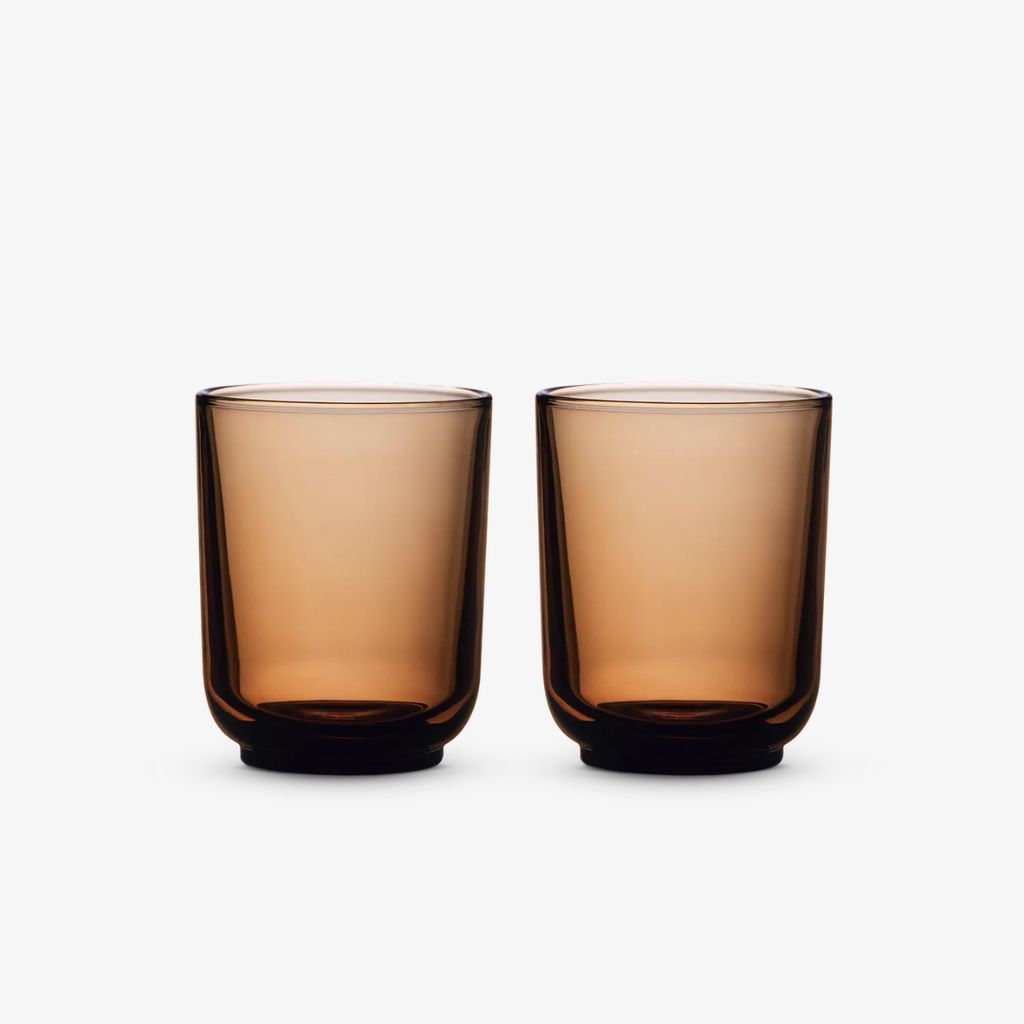 Pirch Latte Glasses - Amber