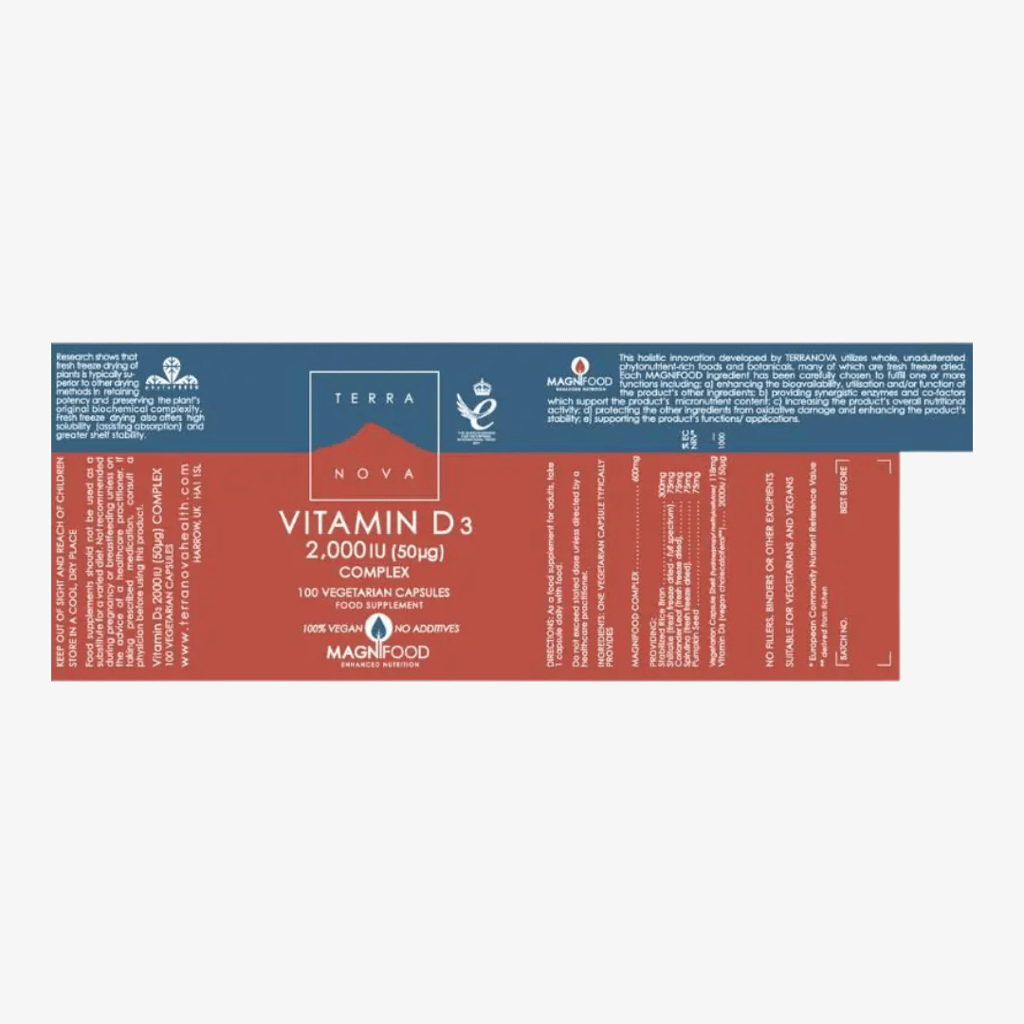 Vitamin D3 2000iu Vegan Complex - Image 2