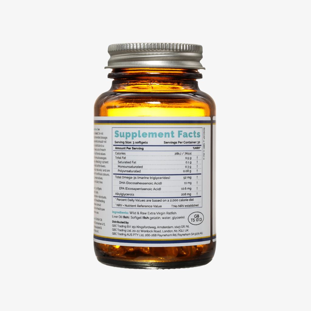 Rosita Ratfish Liver Oil Softgels - Image 3
