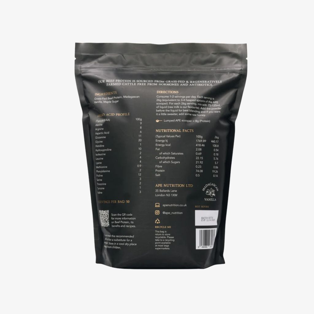 Grass-Fed Beef Protein Madagascan Vanilla