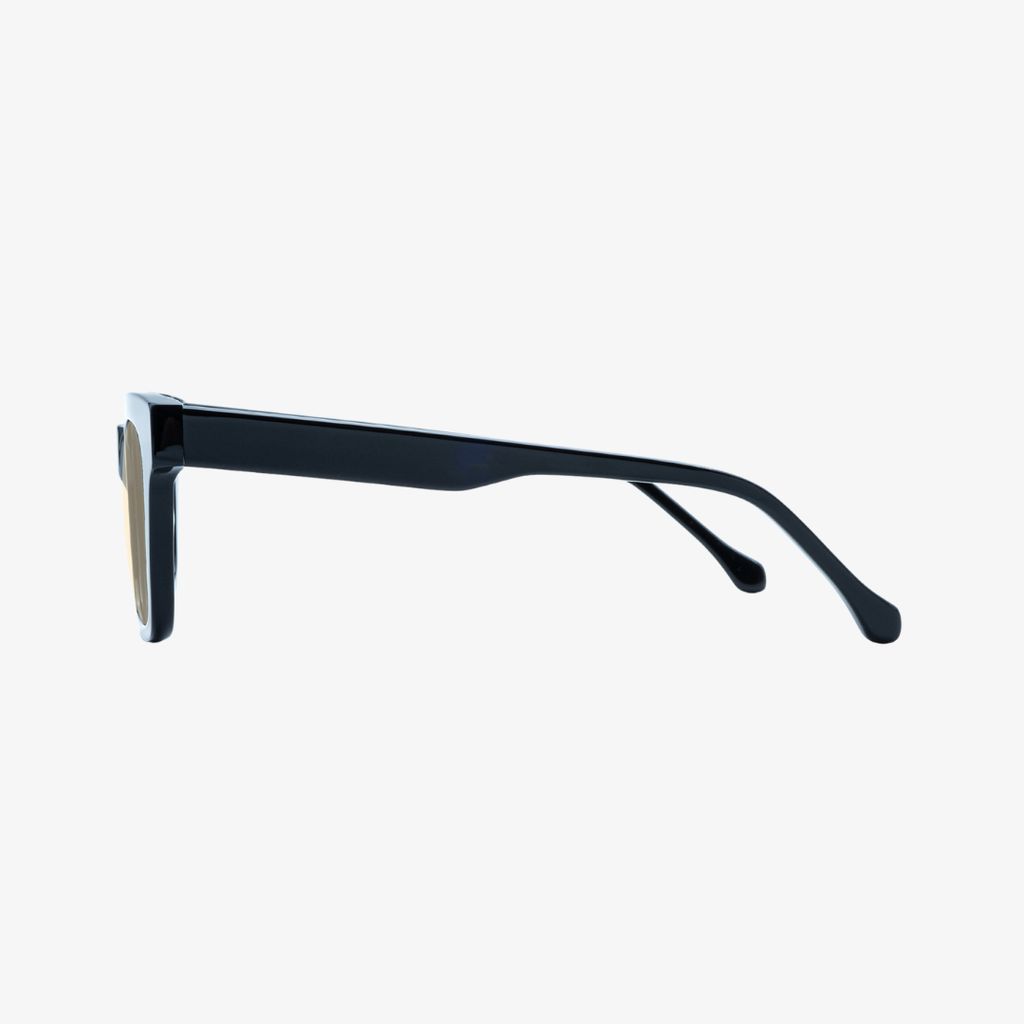 Ellis Blue Light Blocking Glasses (Evening) - Black with Amber Lens - Image 3