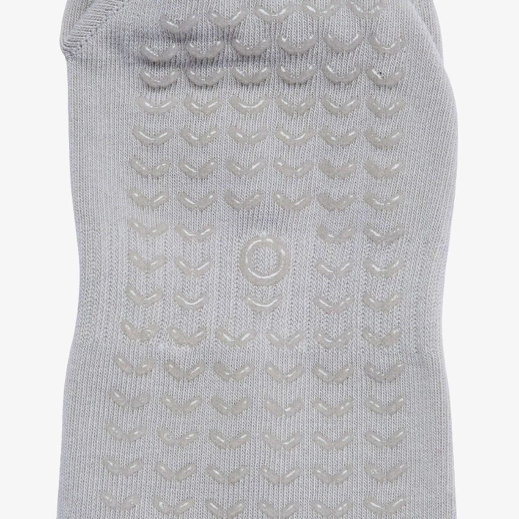 ÔWEAR Crew Sporty Stripes Pilates Grip Socks - Timberwolf - Image 3