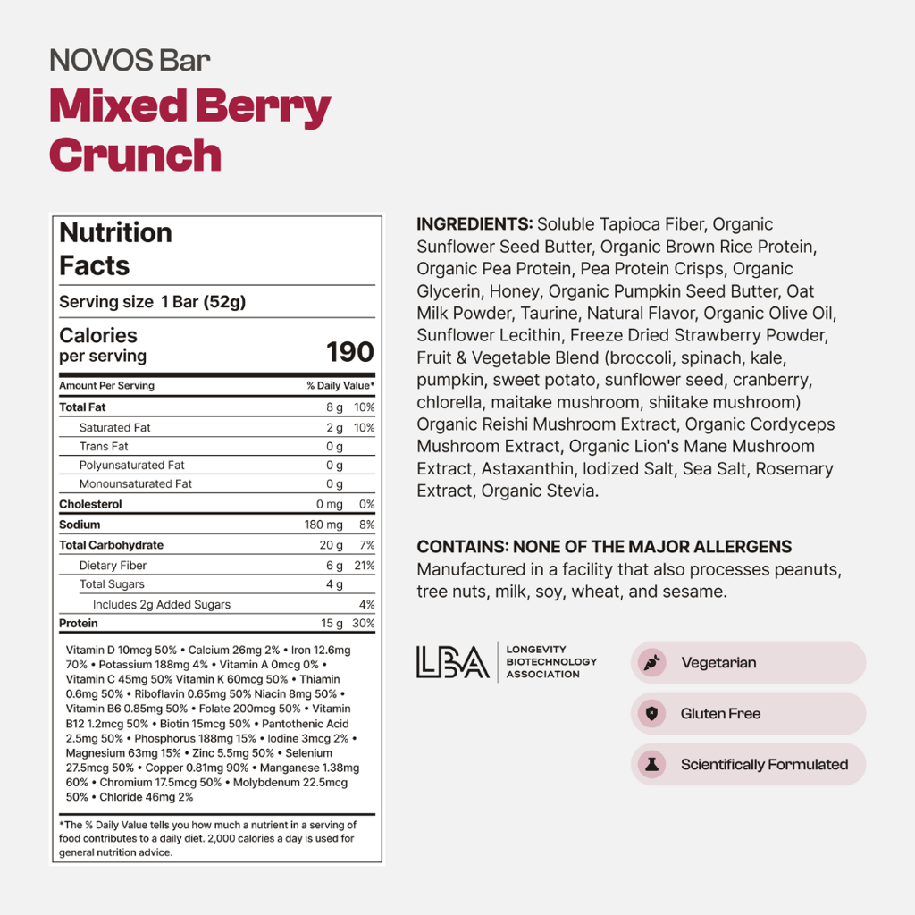 NOVOS Bar - 12 count - Mixed Berry - Image 4