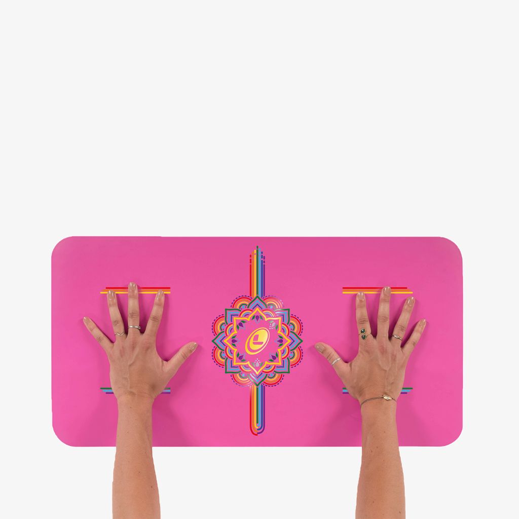 Liforme Expressions Yoga Pad - Gratitude Pink - Image 3