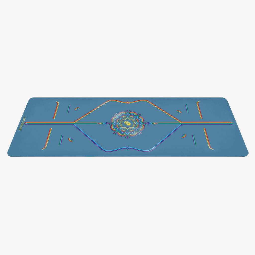 Liforme Rainbow Yoga Mat - Blue Sky - Image 2