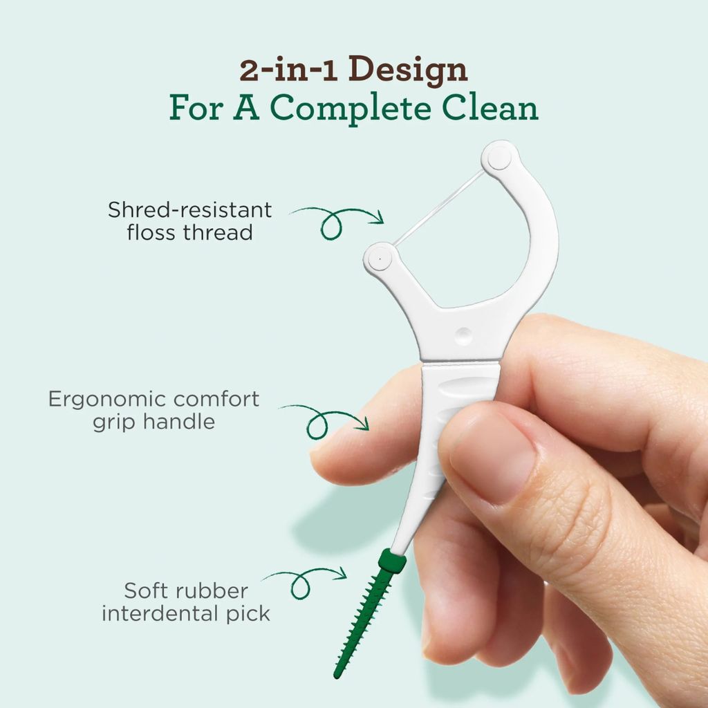 Ultimate 2 in 1 Floss Picks (Wild Mint) - Image 3
