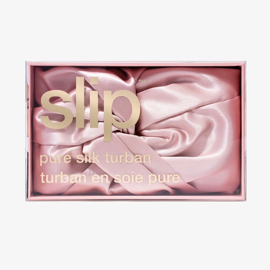 Pure Silk Turban - Pink - Image 3