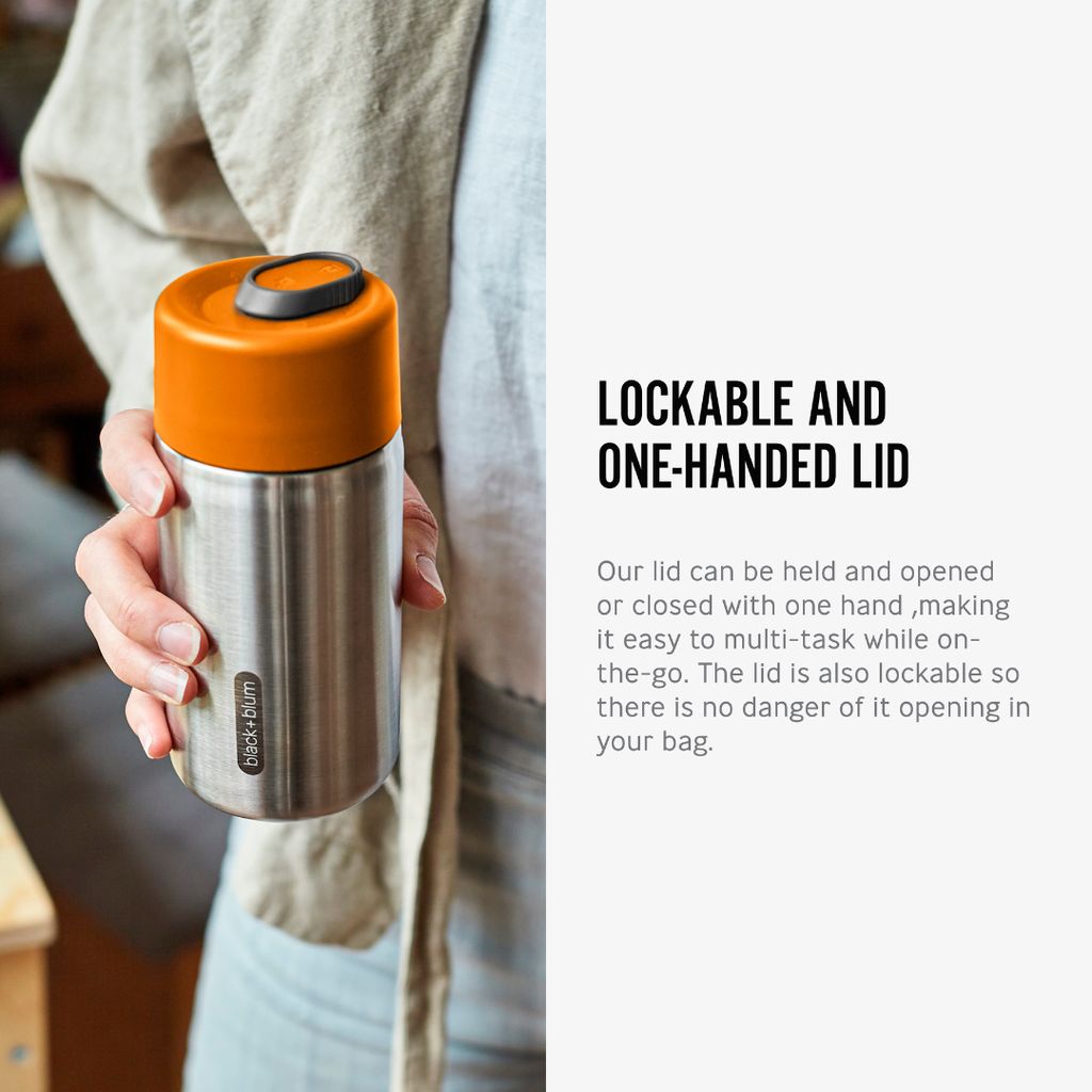Insulated Travel Cup - Orange - Image 3