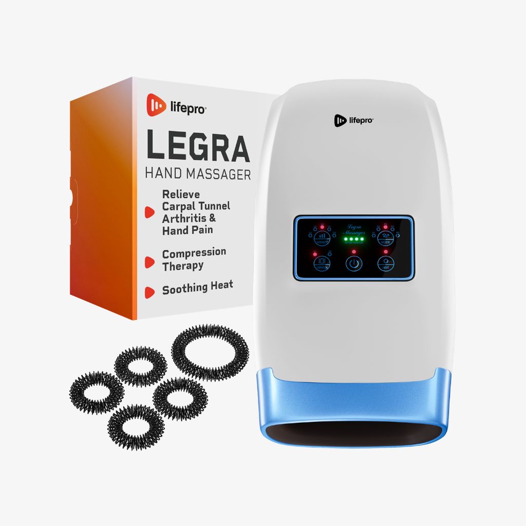 Legra Hand Massager - White - Image 1