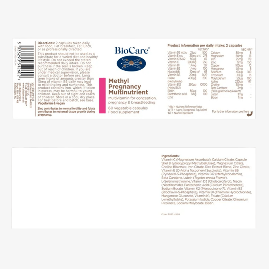 Methyl Pregnancy Multinutrient - Image 2