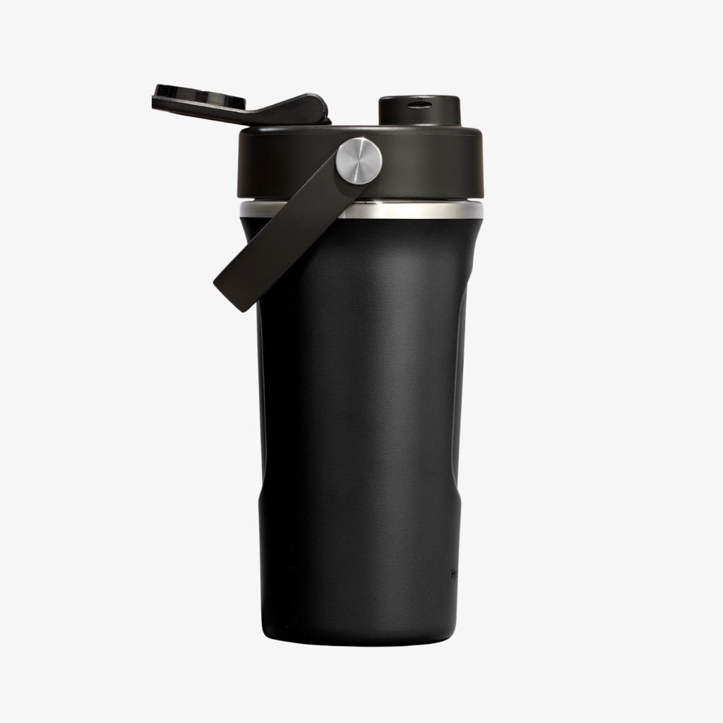 Insulated Shaker Bottle - Black - Image 3