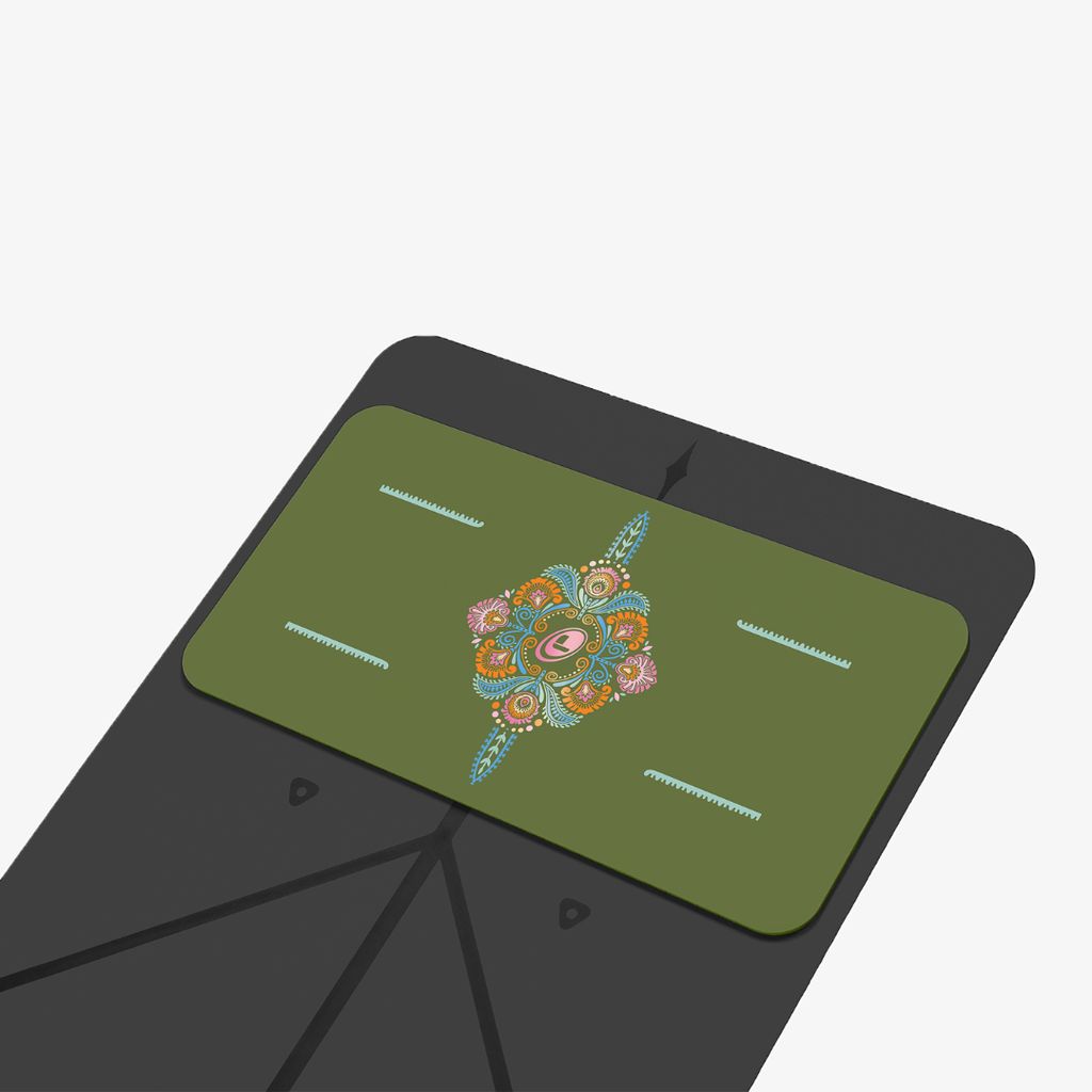 Liforme Mindful Garden Yoga Pad - Olive - Image 3