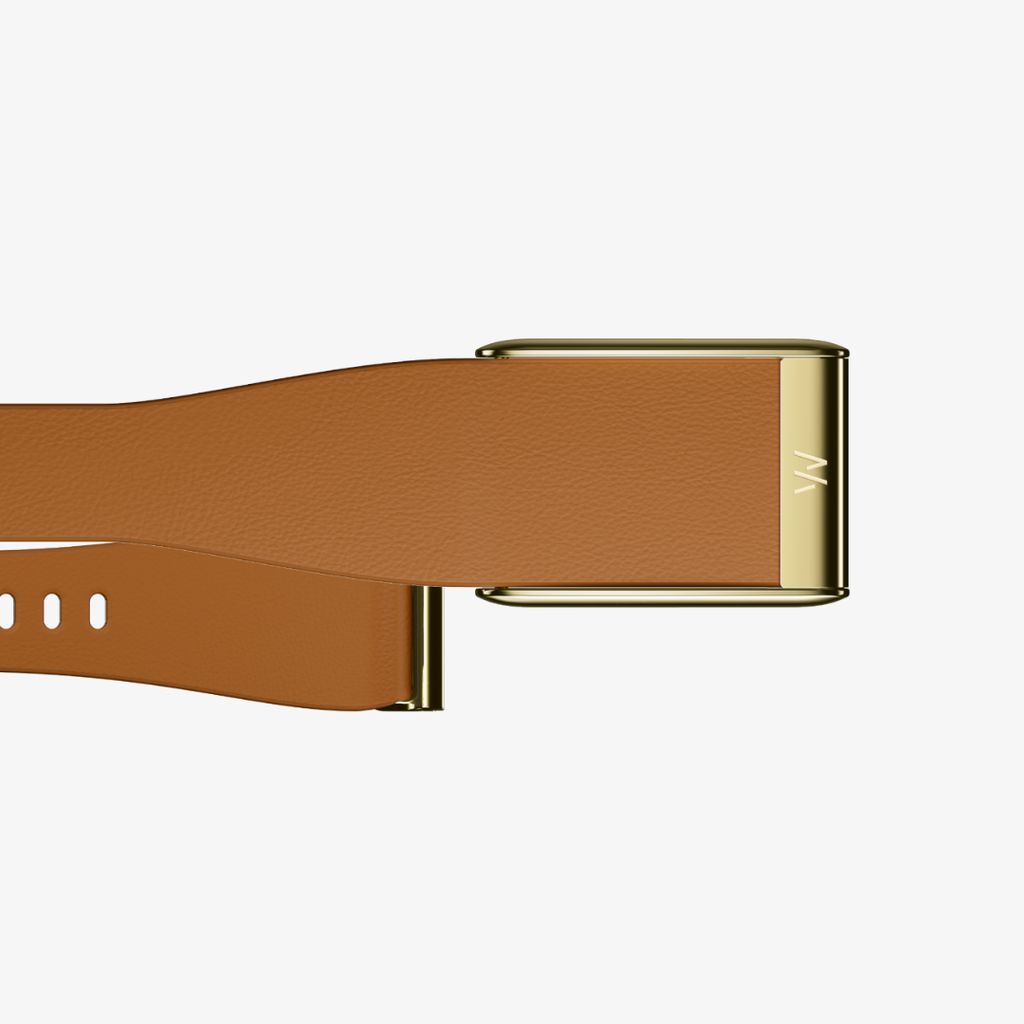 LeatherLuxe Tapered Band - 5.0 - Camel with Gold - Image 4