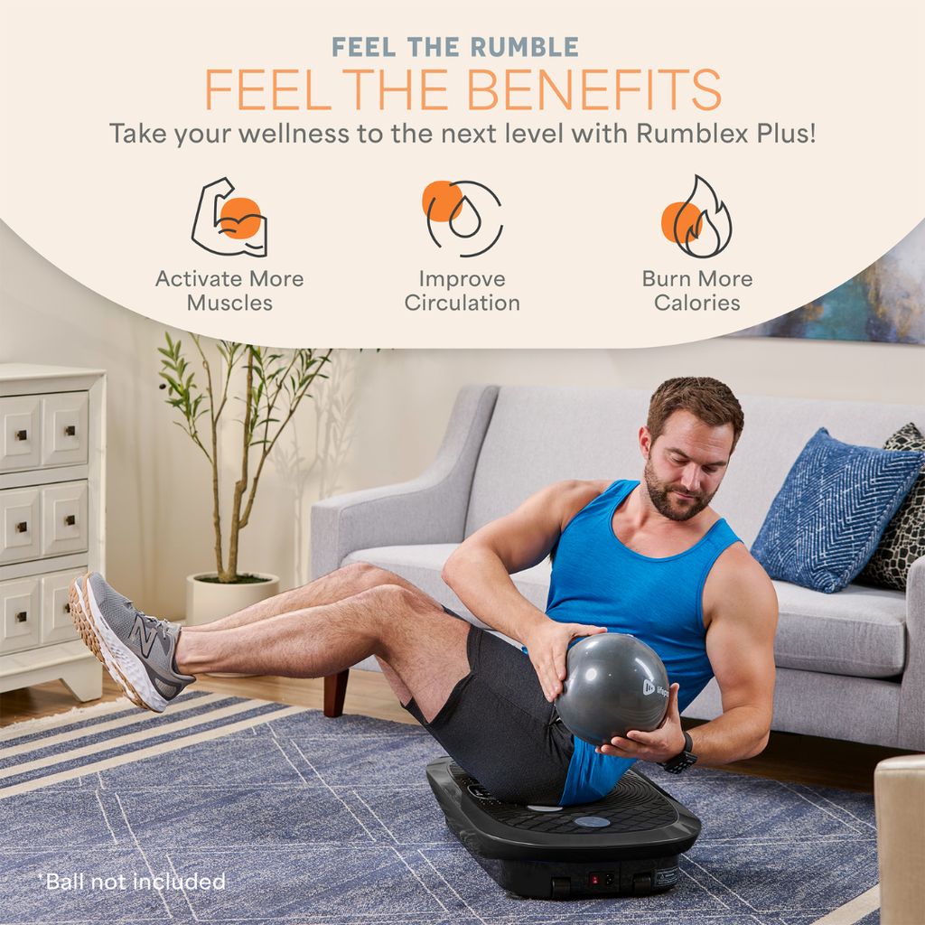 Rumblex Plus 4D Vibration Plate - Black - Image 2
