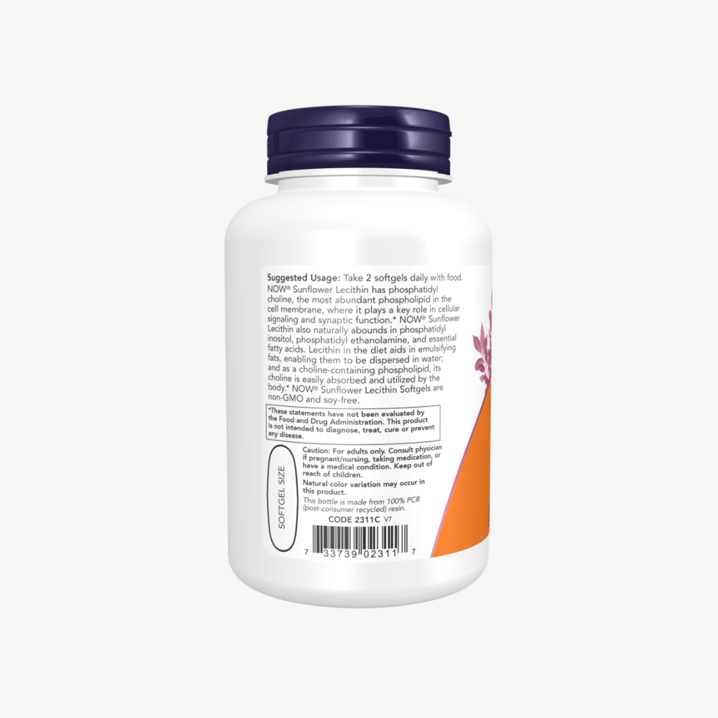 Sunflower Lecithin 1200mg - Image 4