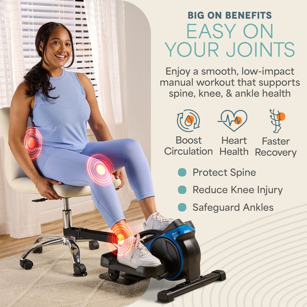 FlexStride Plus Under Desk Elliptical - Blue - Image 3