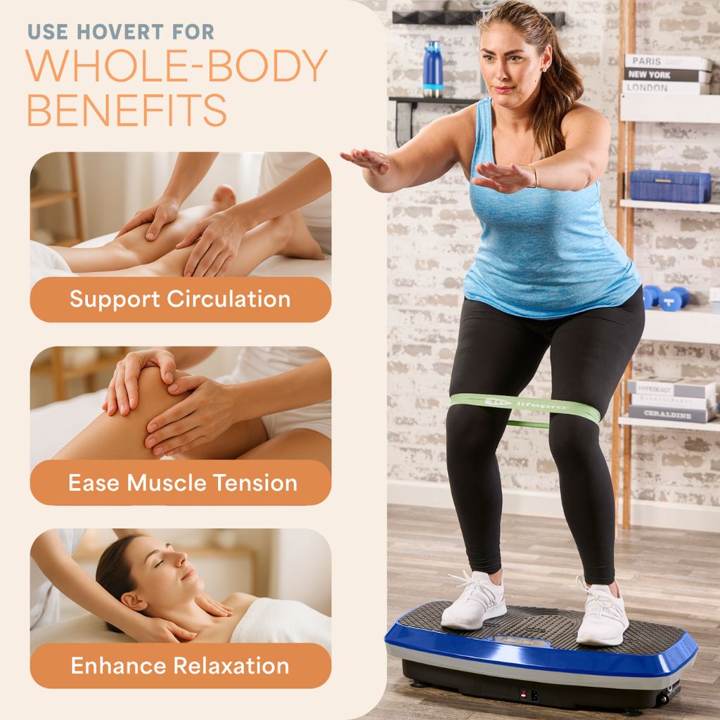Hovert 3D Vibration Plate - Blue - Image 2