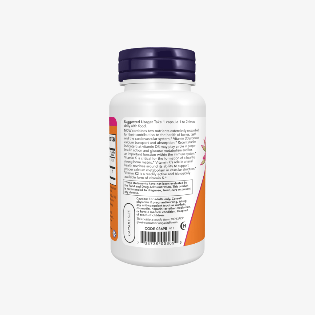 Vitamin D-3 & K-2 1000 IU / 45 mcg - Image 3