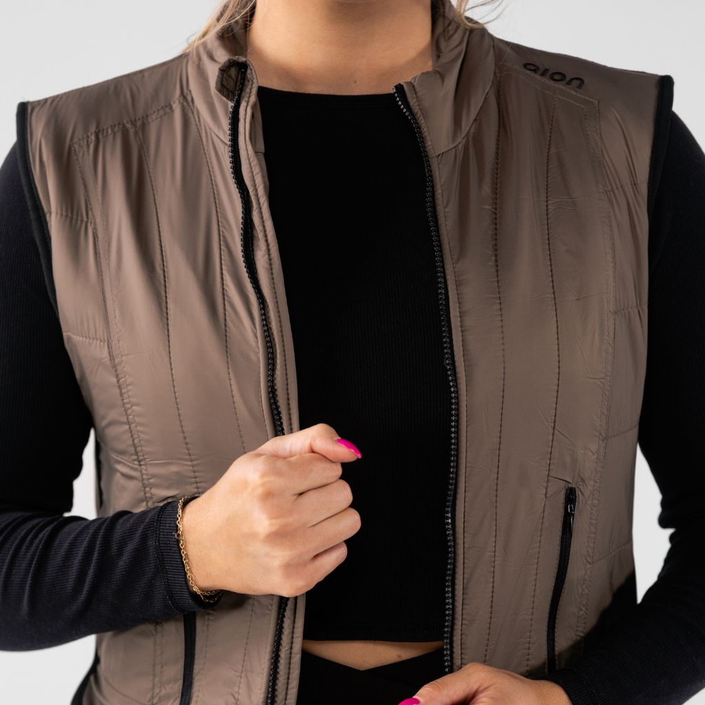 Women’s Weighted Walking Vest: Mocha - Image 3