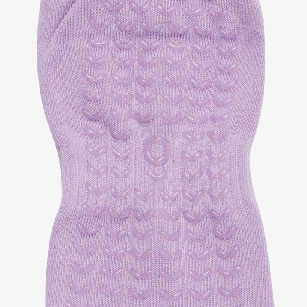 ÔWEAR Crew Sporty Stripes Pilates Grip Socks - Thistle - Image 3
