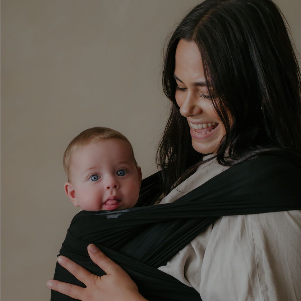 Baby Wrap Carrier - Night Black - Image 4