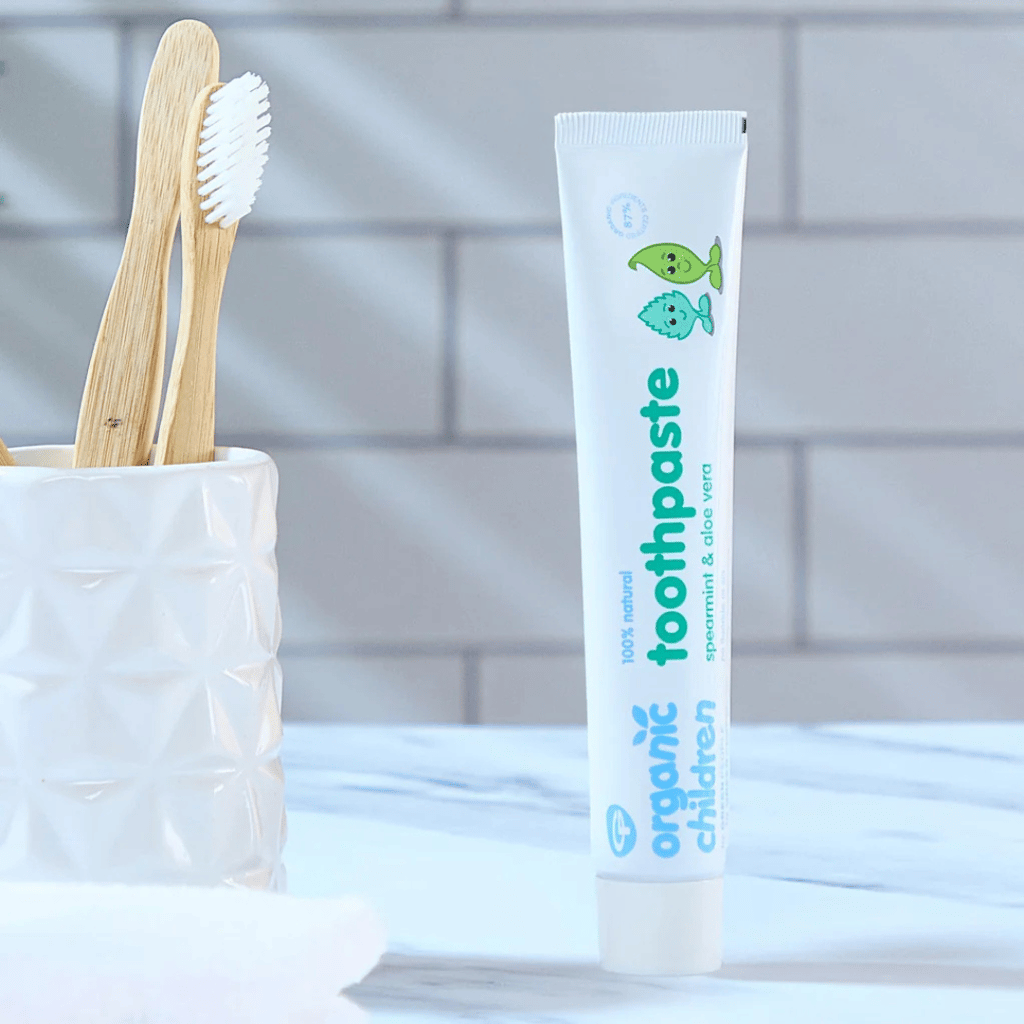 Organic Children Spearmint & Aloe Vera Toothpaste - Image 3