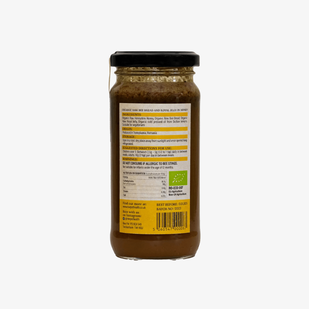 Raw Bee Bread and Royal Jelly in Honey - Image 2