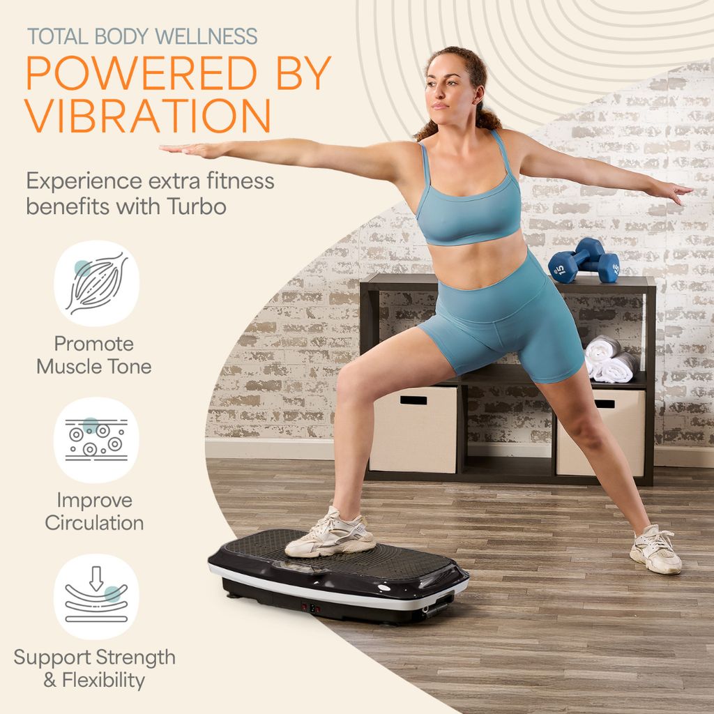 Turbo 3D Vibration Plate - Black - Image 2