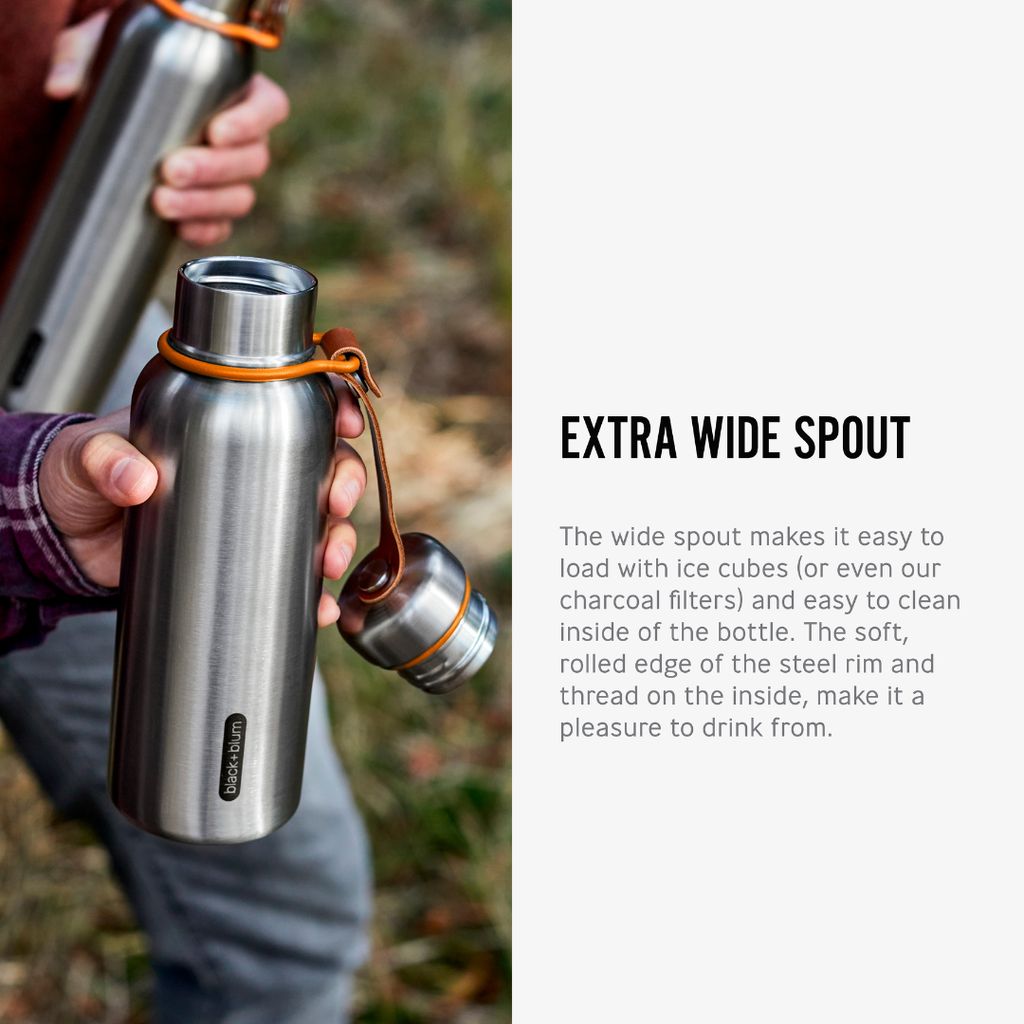 Insulated Water Bottle - Orange - Image 3