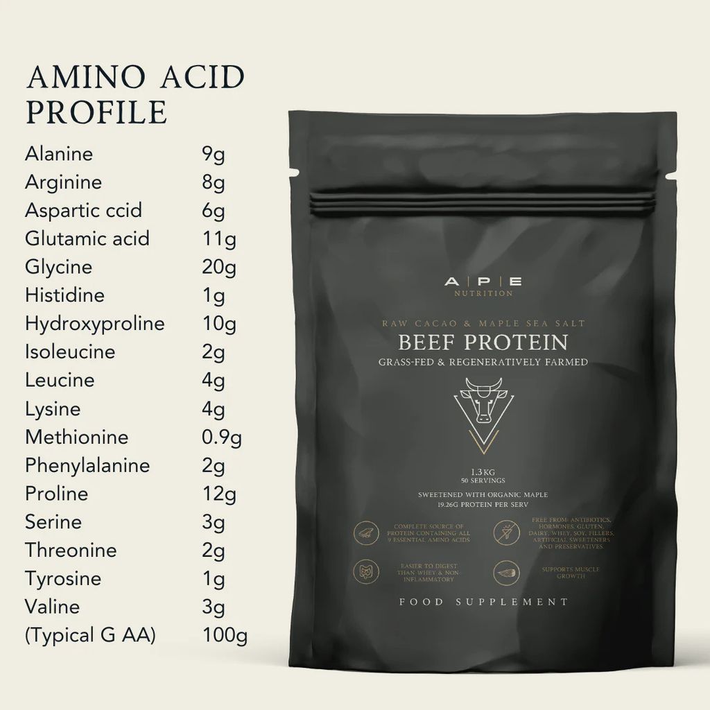 Grass-Fed Beef Protein Raw Cacao & Maple Sea Salt - Image 6
