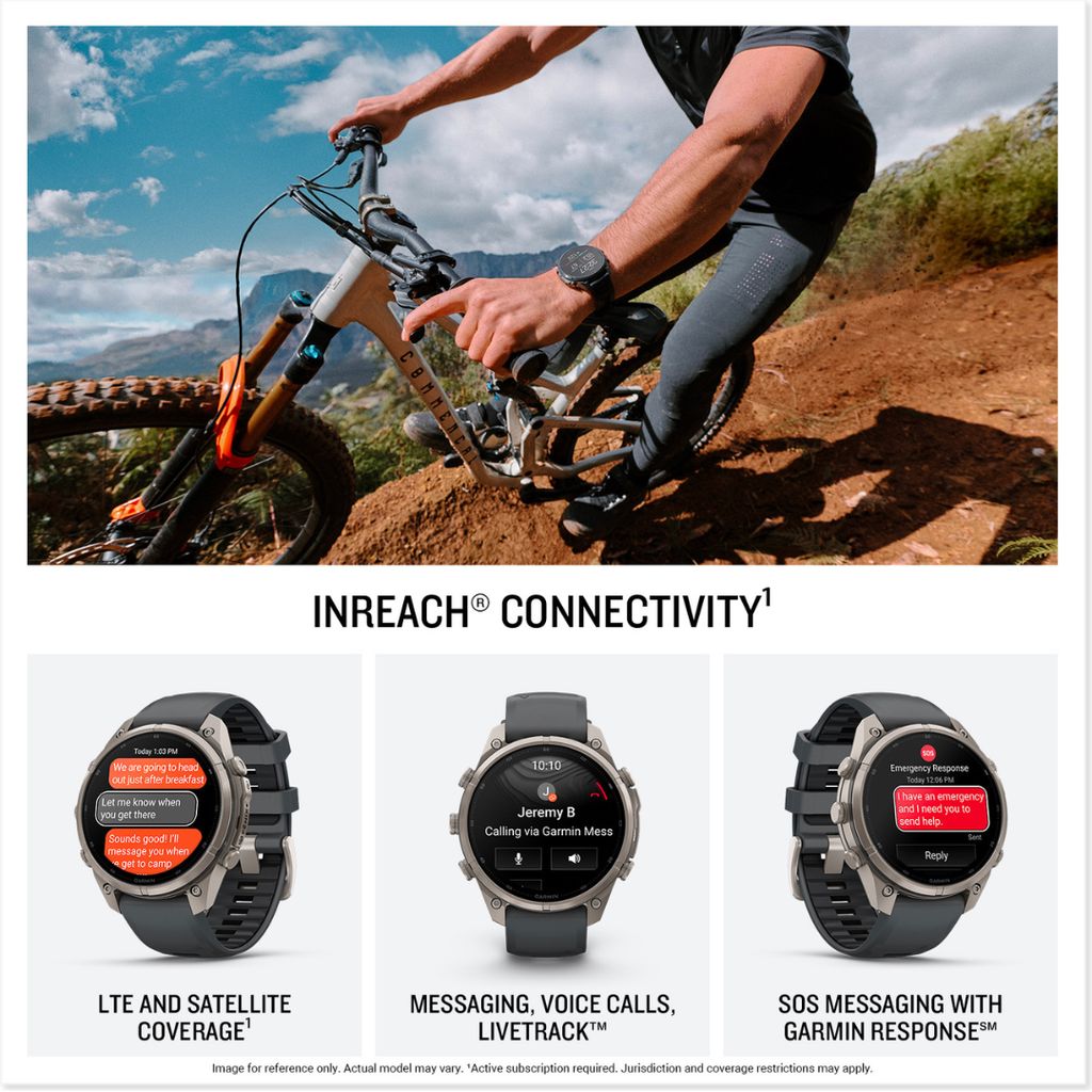 fenix 9 Pro, inReach, 47mm Titanium with Graphite/Black Band - Image 3
