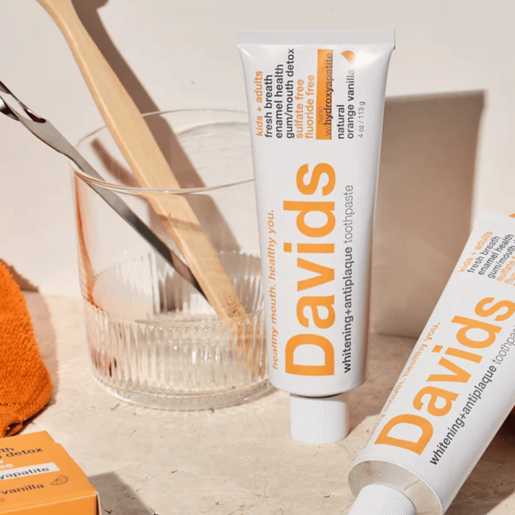 Davids Hydroxi™ kids + adults nano-hydroxyapatite premium toothpaste - orange vanilla - Image 3