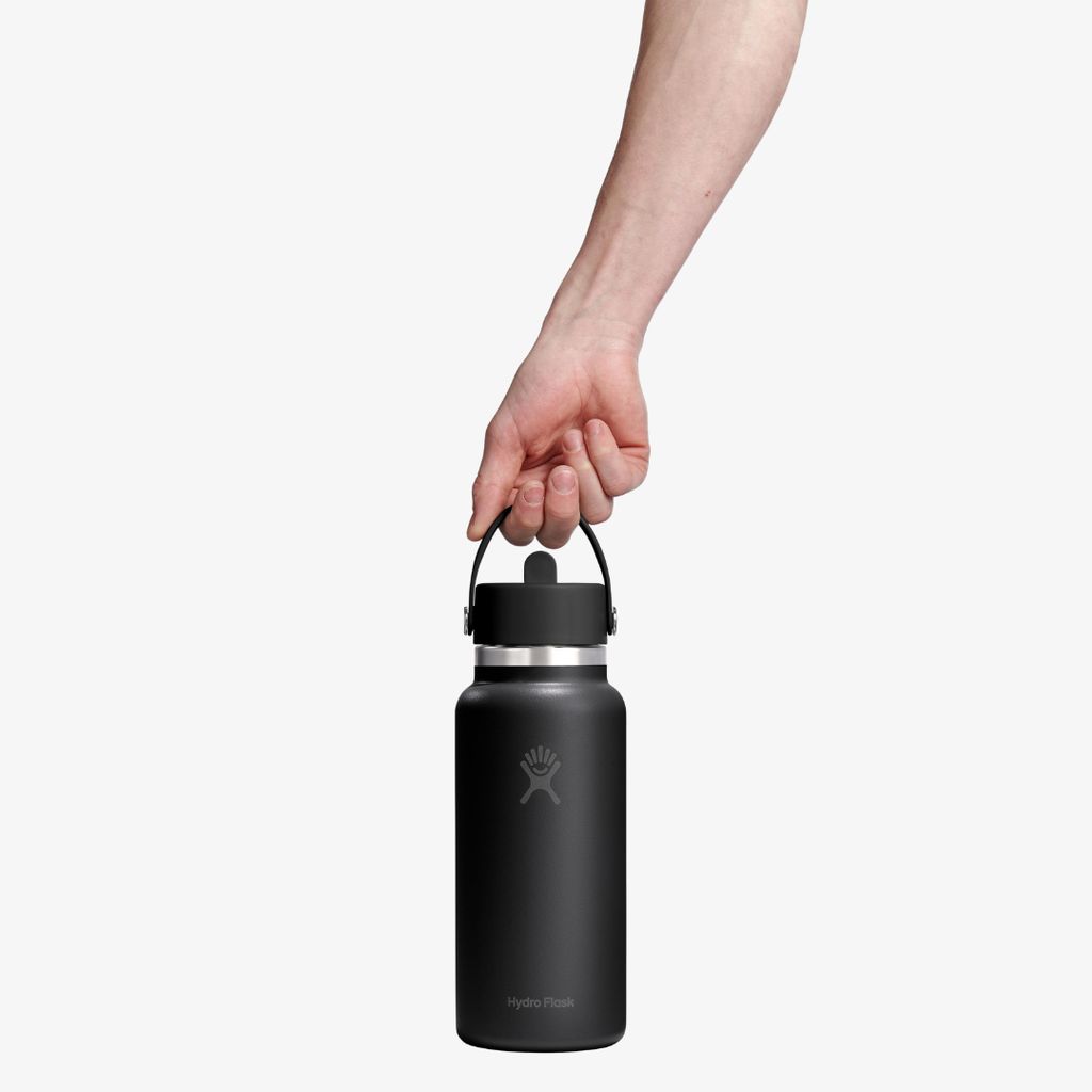 Wide Flex Straw Cap - Black - Image 3